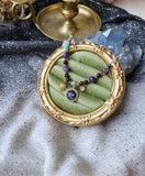 Collier Étoile et sodalite , acier inoxydable
