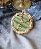 Collier Étoile et pierre de lune  , acier inoxydable