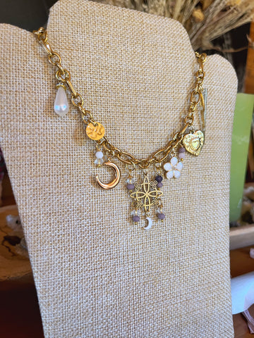 Collier noeud de sorcière acier inoxydable