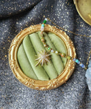 Collier Étoile et Unakite , acier inoxydable