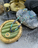 Collier L’ame Turquoise perle en bois acier inoxydable