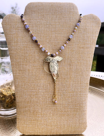 Collier feuille elfique