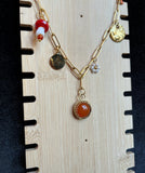 Collier Charms cornaline